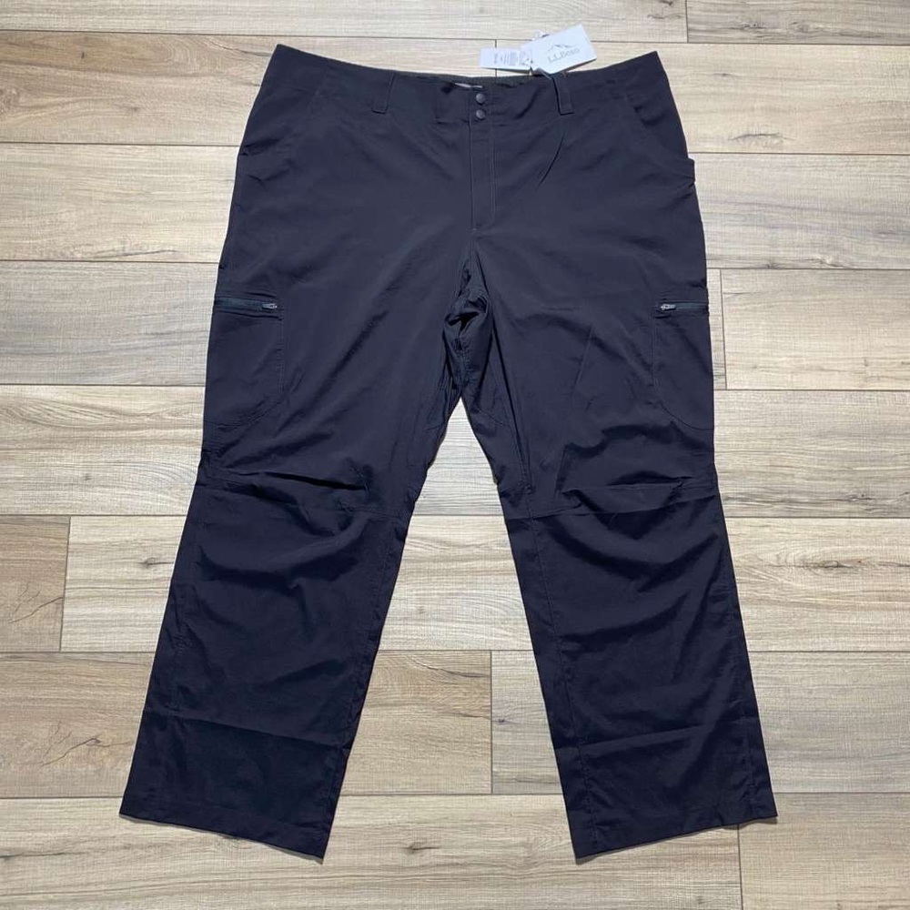 LL Bean Womens Vista‎ Trekking Pants Size 24W Black Quick Dry Lightweight